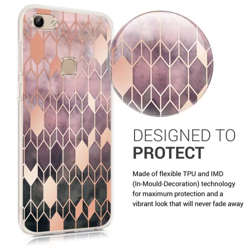 Etui do Vivo Y81, Silikon, Różowy, 47263.01