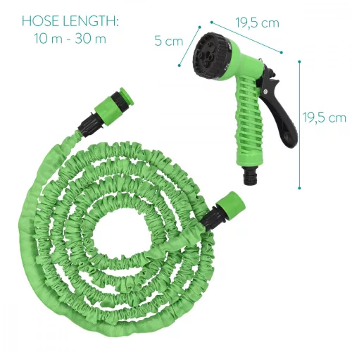 Pistolet natryskowy Navaris 30 m z rozciągliwym wężem ogrodowym, 7 wzorów 47275.3