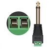 Zestaw 2 adapterów audio/wideo z 2 biegunami 3,5 mm, Kwmobile, czarny/zielony, metal, 45685.07