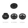 Uchwyt rowerowy do GPS Garmin Bryton Rider/CatEye/Edge, Kwmobile, Czarny, Metal, 47556.01