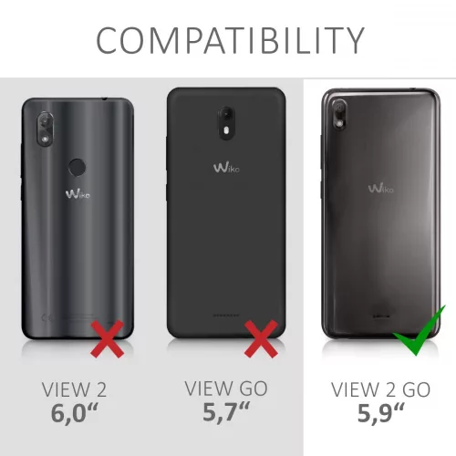 Etui do Wiko View 2 Go, silikonowe, przezroczyste, 47112.02