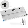 Panel krosowy Cat6 z 12 portami RJ45 i montażem na ścianie, Kwmobile, Szary, Metal, 47695.02