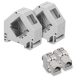 Zestaw 2 wtyczek 10 Gbit CAT6A do kabli Ethernet RJ45, Kwmobile, Szary, Metal, 47696.02