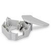 Zestaw 2 wtyczek 10 Gbit CAT6A do kabli Ethernet RJ45, Kwmobile, Szary, Metal, 47696.02
