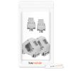 Zestaw 2 wtyczek 10 Gbit CAT6A do kabli Ethernet RJ45, Kwmobile, Szary, Metal, 47696.02