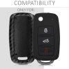 Osłona kluczyka do samochodu VW / Skoda / Seat - 3 przyciski, plastik, czarna, 47855.01