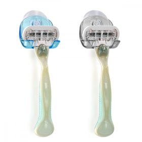   Zestaw 2 przyssawek do golarek, Kwmobile, czarno-niebieski, plastikowy, 48032.01