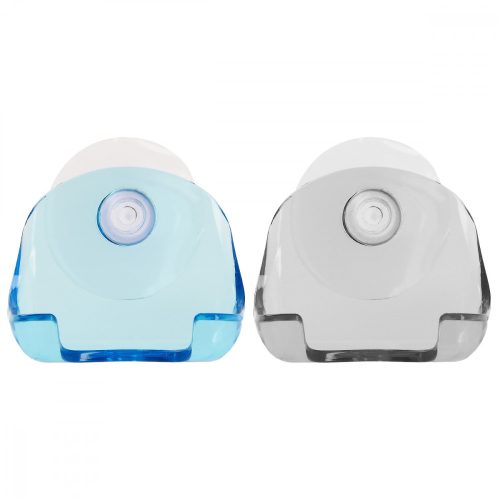 Zestaw 2 przyssawek do golarek, Kwmobile, czarno-niebieski, plastikowy, 48032.01