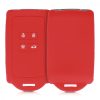 Osłona kluczyka do samochodu Renault / Dacia - 4 przyciski - Keyless Go, kwmobile, silikon, czerwona, 48035.09