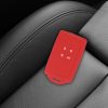 Osłona kluczyka do samochodu Renault / Dacia - 4 przyciski - Keyless Go, kwmobile, silikon, czerwona, 48035.09