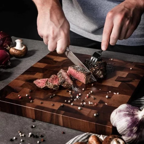 Zestaw noży do steków Navaris 6-częściowy z drewnianą rączką, 48114.01.06