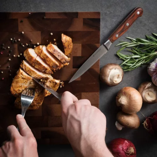 Zestaw noży do steków Navaris 6-częściowy z drewnianą rączką, 48114.01.06