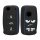 Osłona kluczyka do samochodu VW / Skoda / Seat - 3 przyciski, kwmobile, silikon, czarna, 46965.04