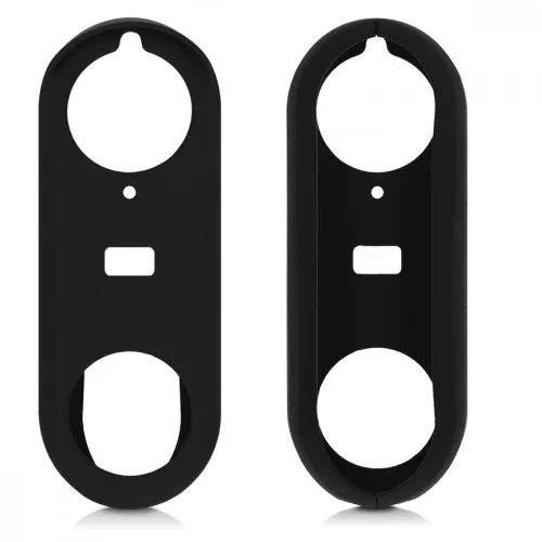 Pokrowiec ochronny do dzwonka wideo Nest Hello, Kwmobile, czarny, silikon, 48246.01