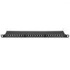 Patch panel Cat6 z 24 portami RJ45 i montażem w stojaku, Kwmobile, Czarny, Metal, 48307.01.01