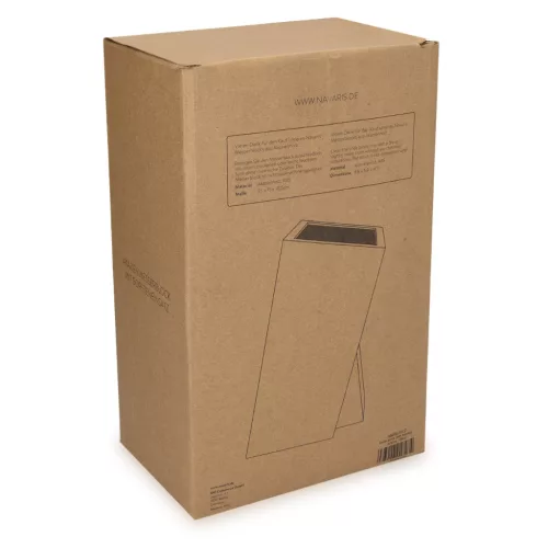 Suport cutite Navaris din lemn de acacia, cu perii de protectie, inclinat, 25x15x10,5 cm, 48460.01.2