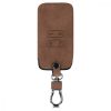 Osłona kluczyka do samochodu Renault / Dacia - 4 przyciski - Keyless Go, kwmobile, Skóra ekologiczna, Brązowa, 48563.05