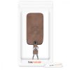 Osłona kluczyka do samochodu Renault / Dacia - 4 przyciski - Keyless Go, kwmobile, Skóra ekologiczna, Brązowa, 48563.05