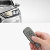 Osłona kluczyka do samochodu VW / Skoda / Seat - 3 przyciski, skóra nubukowa, szara, 48571.01