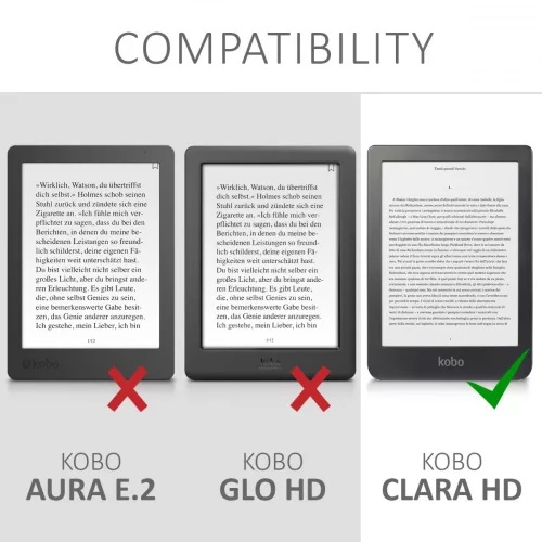 Etui do Kobo Clara HD, Skóra ekologiczna, Zielony, 46214.71