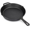 Patelnia z żeliwa Navaris - 30 cm - czarna, 48585.01