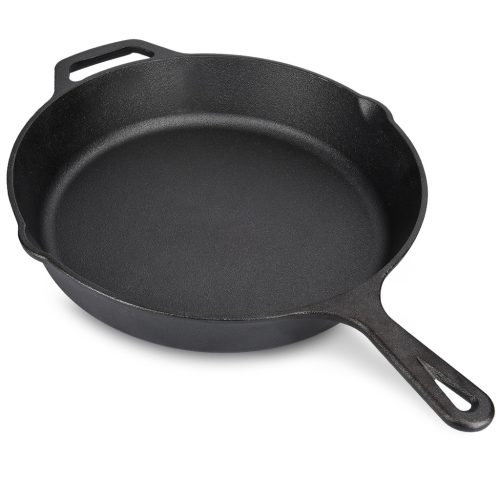 Patelnia z żeliwa Navaris - 30 cm - czarna, 48585.01