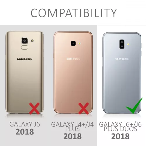 Etui do Samsunga Galaxy J6 Plus, Silikon, Srebrne, 48754.42