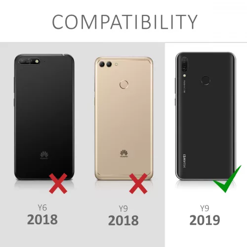 Folia ochronna do Huawei Y9 (2019), kaliber, Przód, Czarna, 48808.01