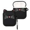 Etui na słuchawki Apple AirPods 2/AirPods 1, Kwmobile, Czarno-biały, Silikon, 48919.01
