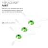 Zestaw 3 szczotek bocznych do odkurzacza iRobot Roomba E5/Roomba i7/Roomba i7+, Kwmobile, Biały/Zielony, Plastik, 49155.01