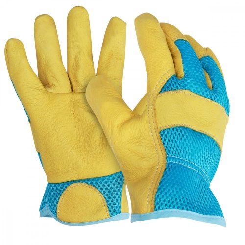 Rękawiczki ogrodnicze ze skóry naturalnej Navaris, rozmiar XL, tkanina 3D, 49175.4