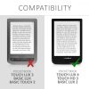 Pokrowiec na PocketBook Touch Lux 4 / Basic Lux 2 / Touch HD 3, Ekoskóra, Czarny, 47288.01
