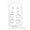 Zestaw 4 wymiennych końcówek do słuchawek Samsung Galaxy Buds/Galaxy Buds Plus, Kwmobile, Biały, Silikon, 49310.02