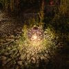 Solarna lampa zewnętrzna Navaris, oświetlenie LED, Okrągła 16 cm, 49371.01