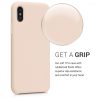 Etui do Apple iPhone X / iPhone XS, Silikon, Beżowy, 46313.154