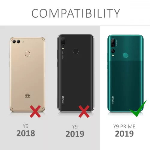Etui do Huawei Y9 Prime (2019), Ekoskóra, Czarne, 49455.01