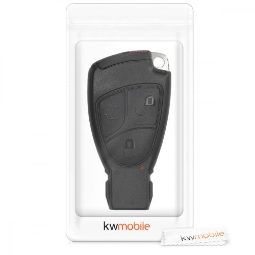 Etui na klucze do Mercedes Benz - 2-3 przyciski, tworzywo sztuczne, czarne, 49603.01