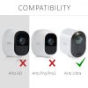 Zestaw 2 osłon na kamerę monitorującą Arlo Ultra/Arlo Pro 3/Pro 4, Kwmobile, biały, silikon, 47321.02