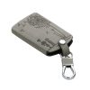 Etui na kluczyki do samochodu Renault / Dacia - 4 przyciski - Keyless Go, Skóra nubukowa, Szara, 48568.04