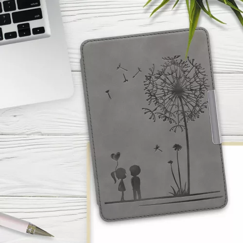 Etui na Kindle Paperwhite 10, Skóra ekologiczna, Szary, 48975.03