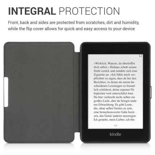 Etui na Kindle Paperwhite 10, Skóra ekologiczna, Szary, 48975.03