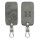 Etui na kluczyki do samochodu Renault / Dacia - 4 przyciski - Keyless Go, Skóra nubukowa, Szara, 48565.05