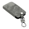 Etui na kluczyki do samochodu Renault / Dacia - 4 przyciski - Keyless Go, Skóra nubukowa, Szara, 48565.05