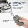 Etui na kluczyki do samochodu Renault / Dacia - 4 przyciski - Keyless Go, Skóra nubukowa, Szara, 48565.05