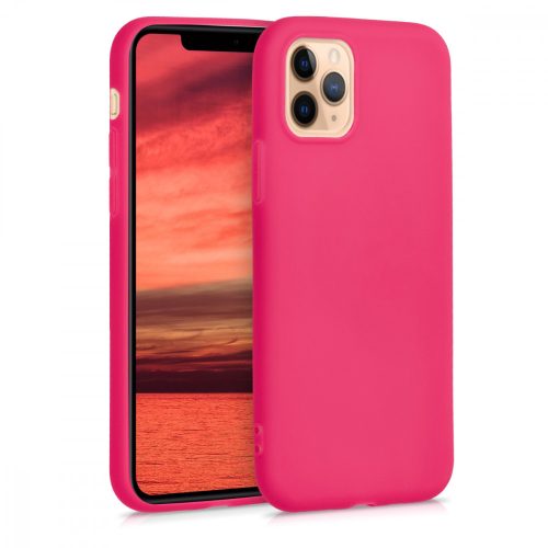 Etui do iPhone'a 11 Pro Max, Silikon, Różowy, 49782.77
