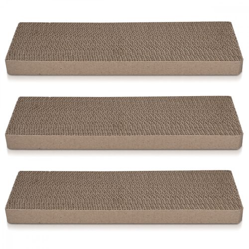 Zestaw 3 drapaków dla kota, 3 szt. 41x13x3 cm, brązowy, 49837.03