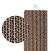 Zestaw 3 drapaków dla kota, 3 szt. 41x13x3 cm, brązowy, 49837.03