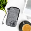 Uniwersalne etui na telefon L - 6,5 cala, Mikrofibra, Czarne, 49866.3.02
