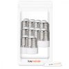 Zestaw 10 adapterów gniazd od E27 do E14, Kwmobile, biały, plastikowy, 49973.10