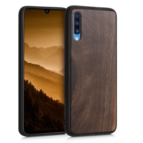 Etui do Samsunga Galaxy A70, Drewniane, Brązowe, 50044.18